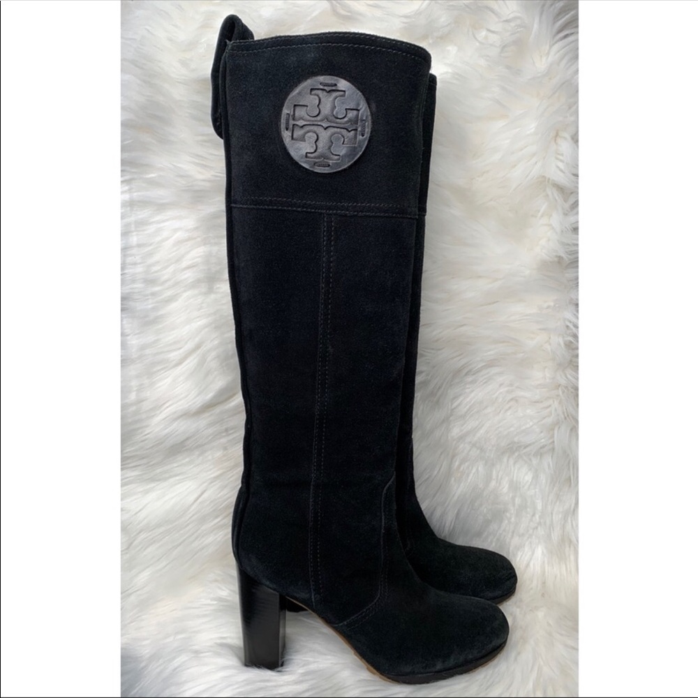 Tory Burch • Suede heeled tall boots